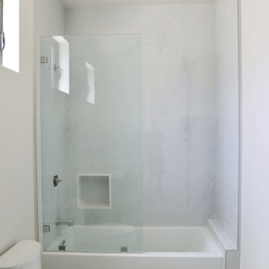 Single shower glass panel installers national renovation southern california